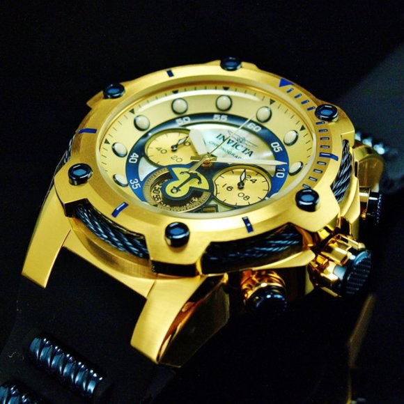 50% OFF! Invicta 52mm Bolt Gold Watch w/ pricetags - Picture 1 of 5